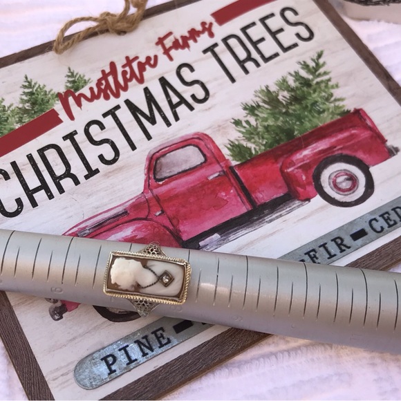 Art Nouveau White Gold 14k
Cameo En Habille Diamond Ring Mine Cut - Picture 11 of 16